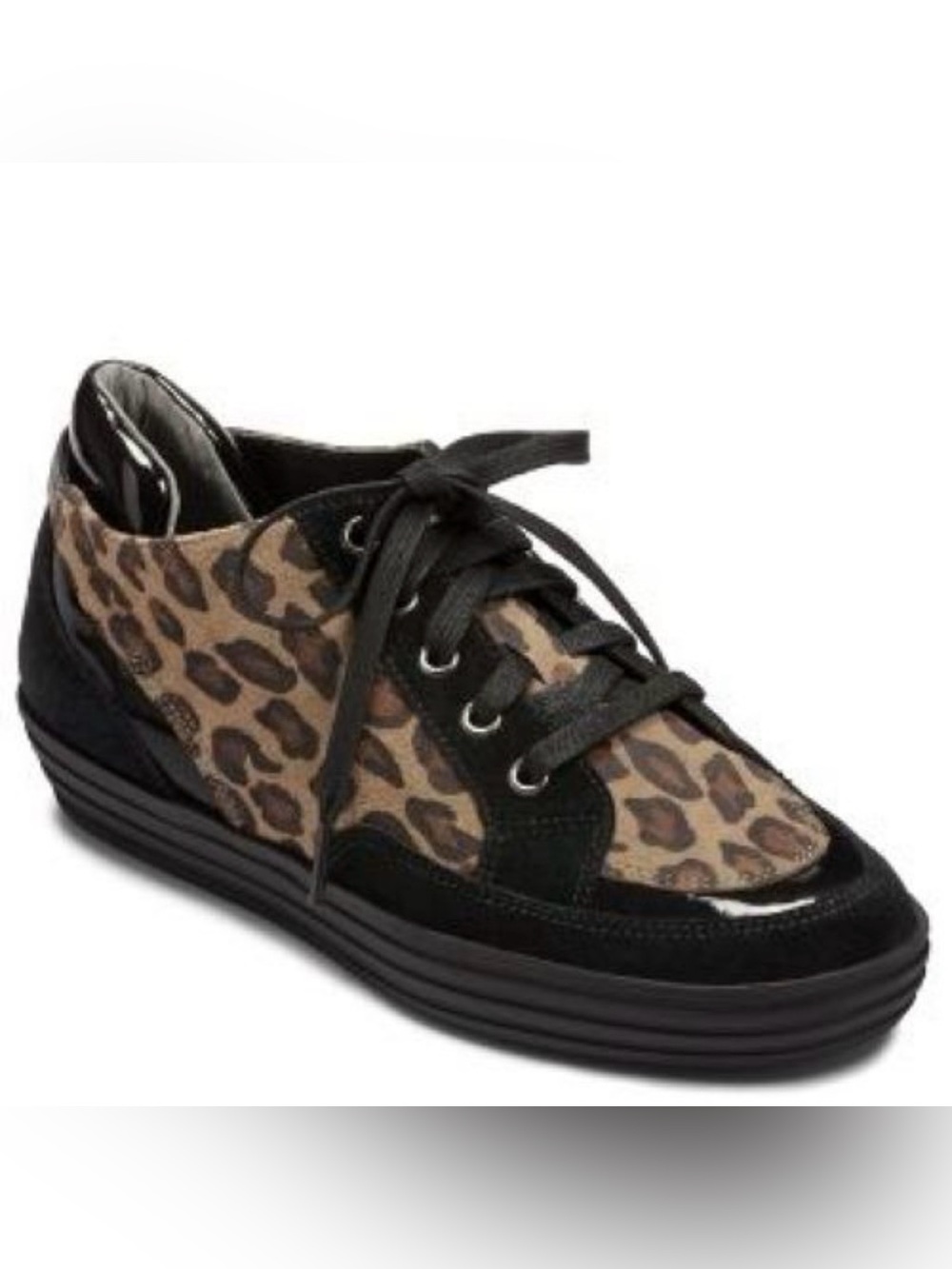Aerosoles Waltz Around Leopard Print Lace-Up Sneaker - 7